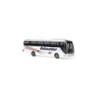 Model autobusu MAN Lion's Coach, skala 1:87, Schneider. Biały z pomarańczowo-niebieskimi pasami i logo Schneider.
