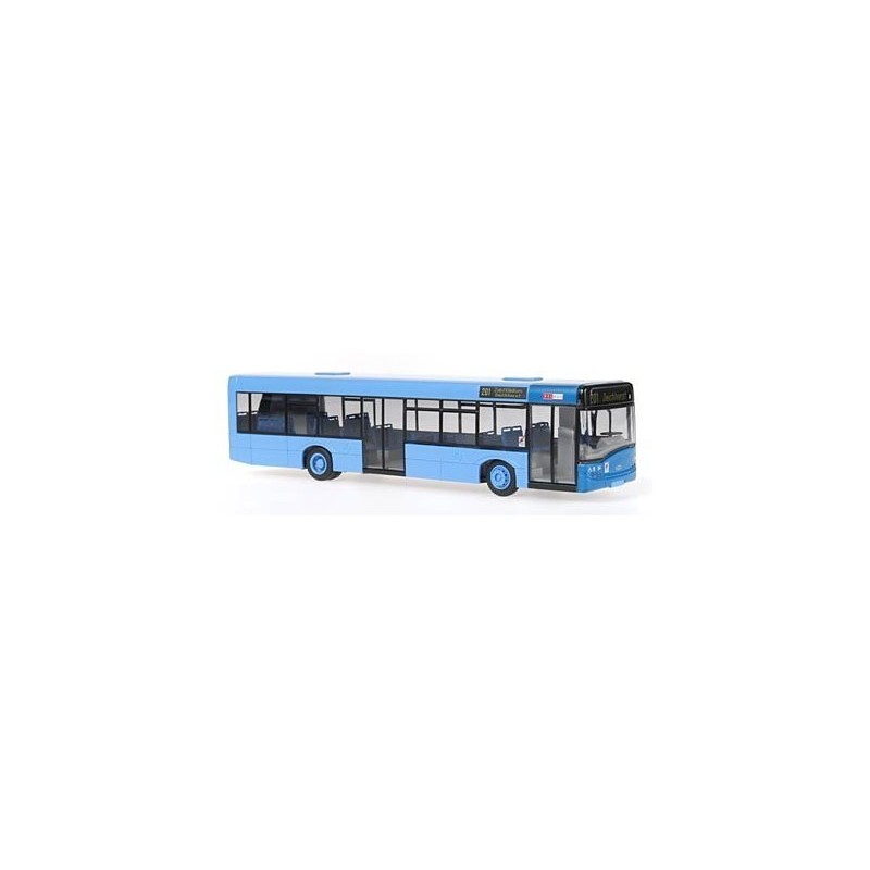 Model redukcyjny autobusu SOLARIS Urbino 3 2-turig, skala 1:87, DELBUS. Niebieski, 2-drzwiowy.