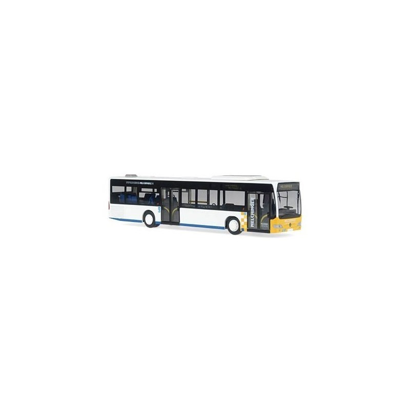 Model MERCEDES-BENZ Citaro, skala 1:87, Omnibusverkehr Melchinger, biało-żółto-niebieski.