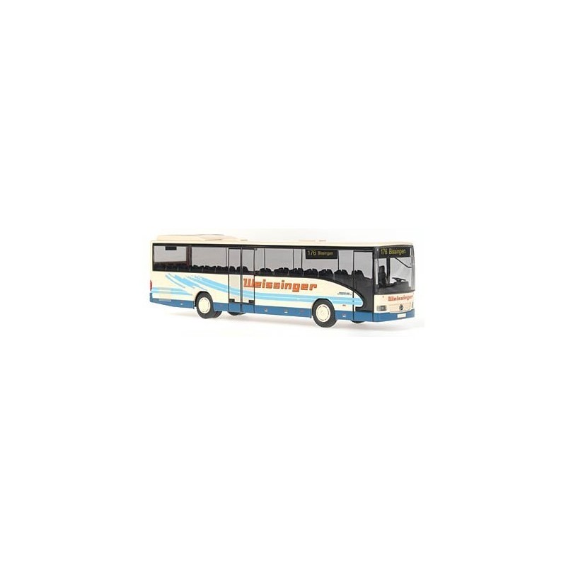 Mercedes-Benz Integro Weissinger, Bissingen, 1:87, biało-niebieski z pomarańczowym napisem.
