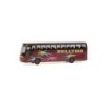 Model redukcyjny autobusu SETRA S 315 HDH Zelltho, skala 1:87. Czerwony, z kolorowymi kwiatami i napisem Zelltho.