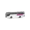 Model Neoplan Cityliner Arndt, skala 1:87, Rietze. Biały autobus z logo Arndt.