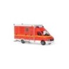 Model RTW Berufsfeuerwehr Salzgitter, skala 1:87, Wietmarscher. Czerwony z żółtym pasem.