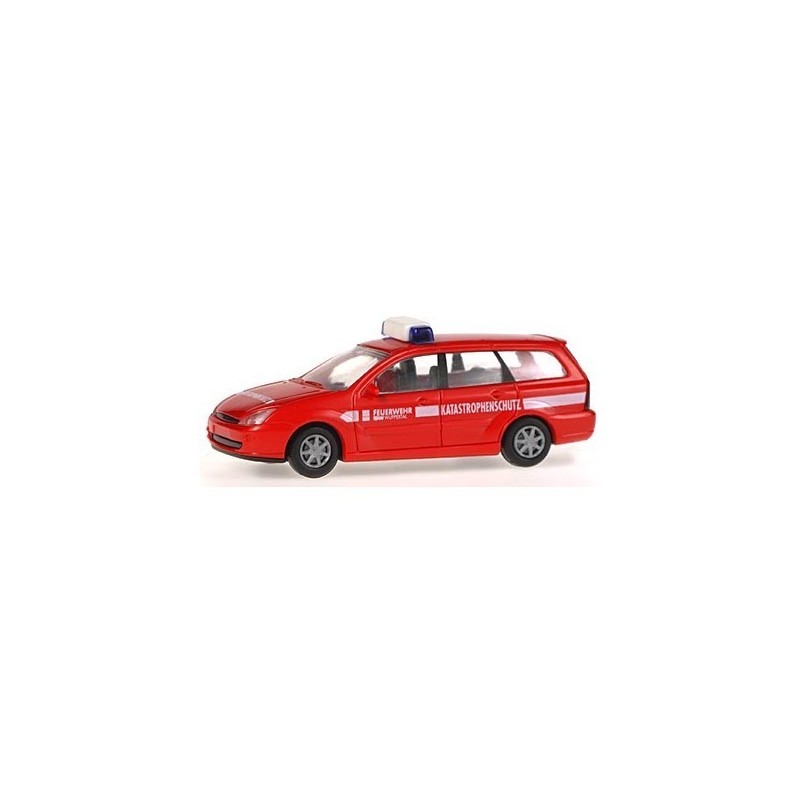 Model redukcyjny Ford Focus Feuerwehr, skala 1:87, czerwony.