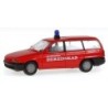 Model redukcyjny Opel Astra, skala 1:87, czerwony samochód ratowniczy z napisem Beredskab.