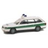 Model Audi A6 Avant, skala 1:87, Herpa. Malowanie Bayerische Polizei, szczegóły policyjne.