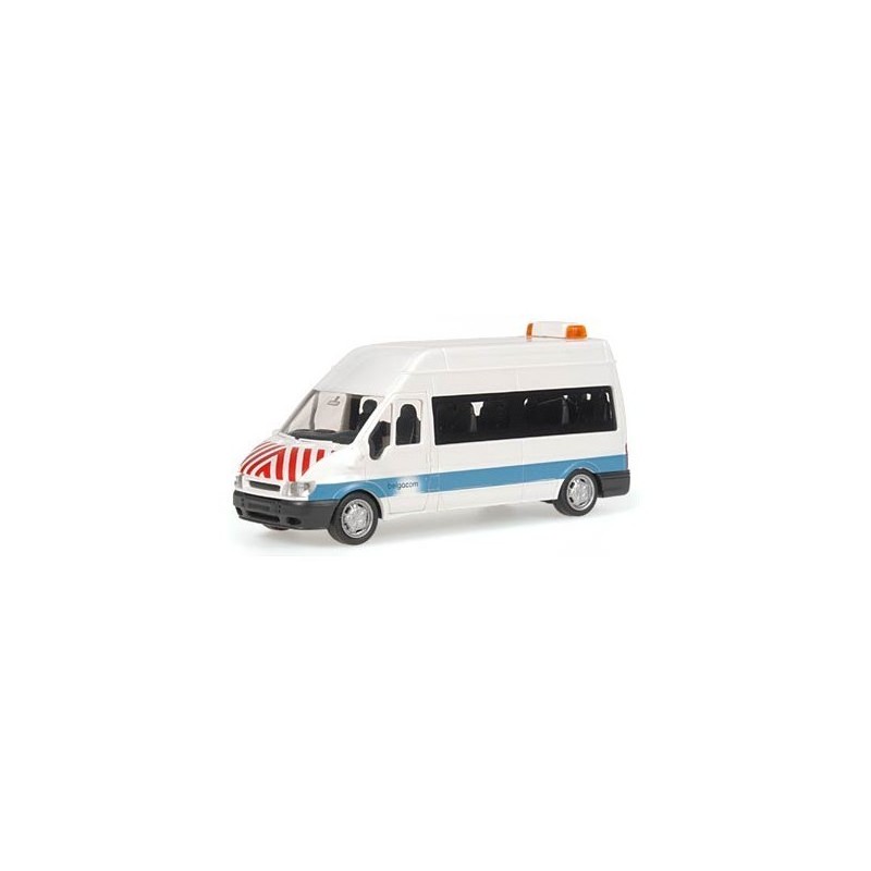 Model redukcyjny FORD Transit, skala 1:87, w barwach Belgacom.