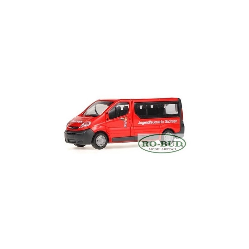 Opel Vivaro, skala 1:87, czerwony, Jugendfeuerwehr Sachsen.