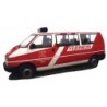 Model redukcyjny VW T4 LR FW MÄ‚źtzel, skala 1:87, czerwono-biały, oznaczenia Feuerwehr.