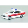 Model redukcyjny MB C-Klasse ASB Nürnberg, skala 1:87, biały z czerwonymi i niebieskimi szczegółami.