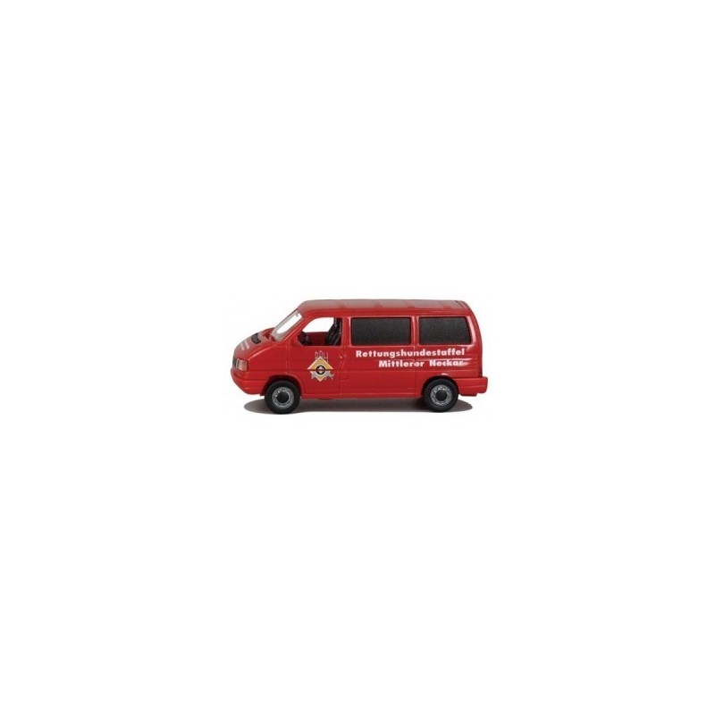 Model VW T4, skala 1:87, z malowaniem KR Rettungshunde, szczegółowy.