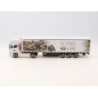 Model Scania R TL, skala 1:87, Herpa. Biały ciągnik siodłowy z naczepą, 125 lat Scania.