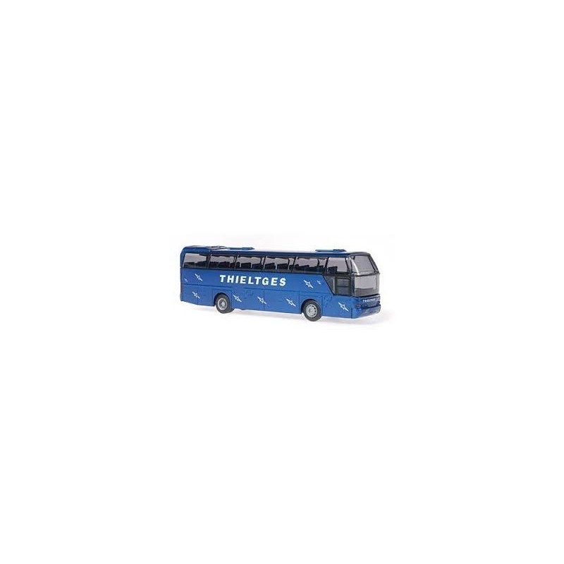 Model NEOPLAN Cityliner Thieltges Reisen, skala 1/87, Rietze, niebieski z napisem Thieltges.