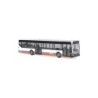 Model redukcyjny autobusu MERCEDES-BENZ Citaro RVO, skala 1:87, biały z pomarańczowo-niebieskimi pasami.