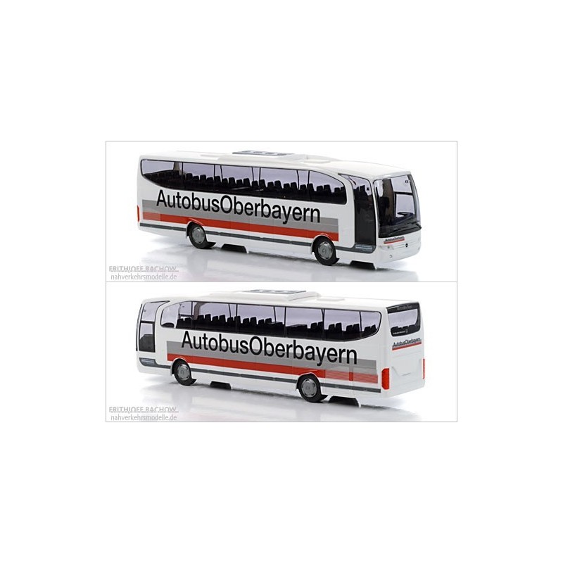 Model redukcyjny autobusu SETRA S 328 DT, skala 1:87, w malowaniu Oberbayern, München.