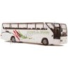 Mercedes O 350, 1:87, Sachsen. Biały autobus z czerwono-zielonymi pasami.