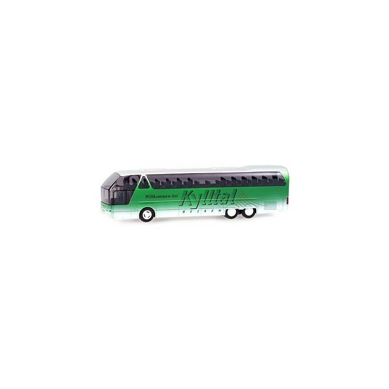 NEOPLAN Starliner Shdl 3-Achsig, Kylltal Reisen, skala 1/87, zielony model autobusu.