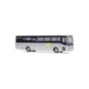 Renault Ares „Röpke, Bredstedt“ 1:87, srebrny autobus z czarnymi oknami i żółtym logo.
