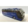 Model redukcyjny NEOPLAN Starliner Nobis, skala 1:87, Simmern. Niebieski autokar z białymi napisami.