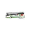 Model redukcyjny autobusu VOLVO B12-600 Madörin, skala 1:87. Zielono-biały z czerwonymi jabłkami.