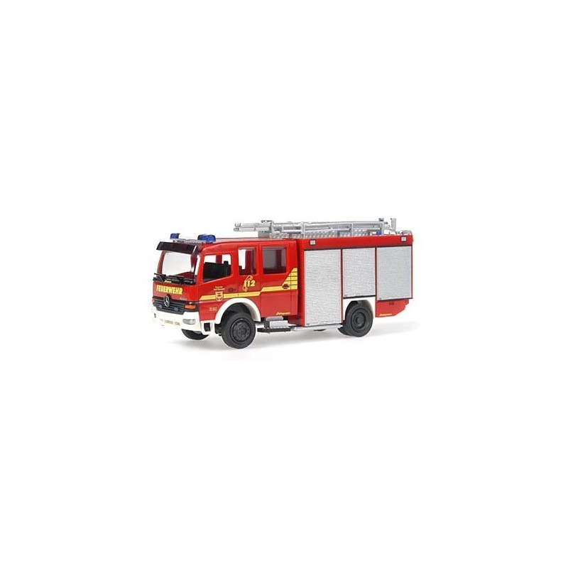 Model redukcyjny Schlingmann TLF 16/25 MB Feuerwehr, skala 1:87, czerwony z żółtymi pasami.
