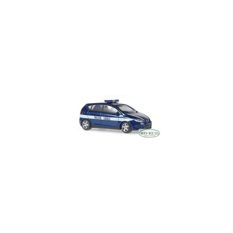 SEAT Altea Polizia Locale, skala 1:87, niebieski z białymi pasami, napis Policia Locale.