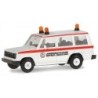 Model redukcyjny Mitsubishi MC Pajero, skala 1:87, austriackie psie brygady ratunkowe.