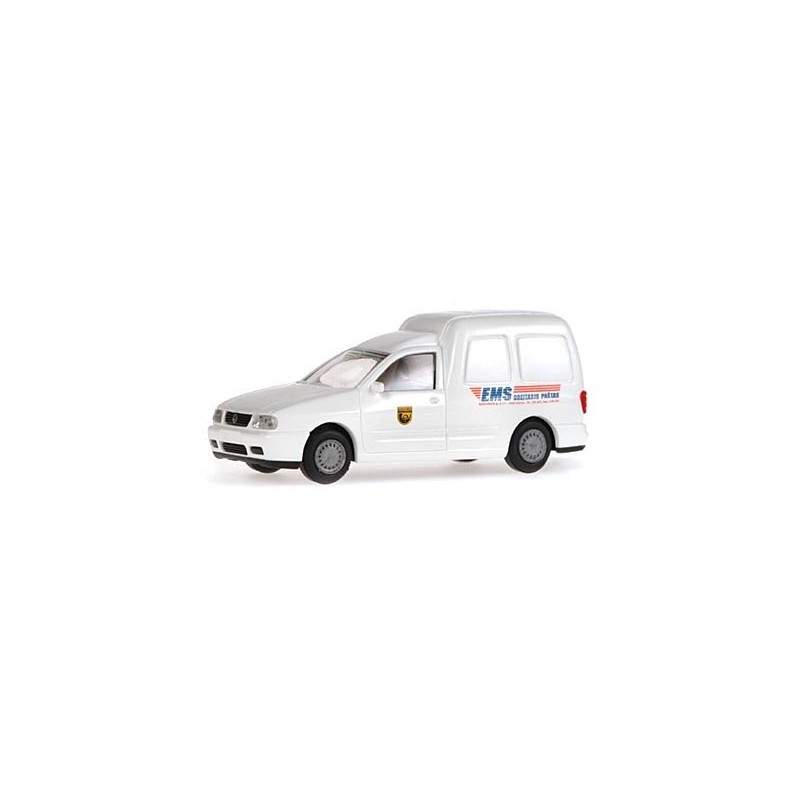 VW Caddy EMS Pastas, 1/87, Rietze, biały z logotypem EMS.
