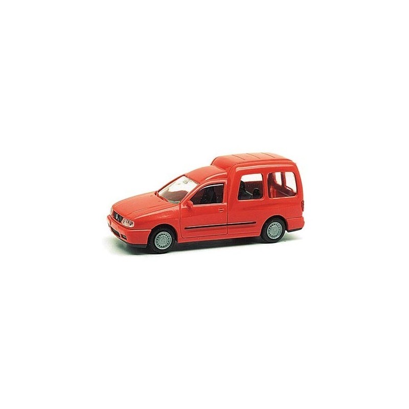 Model redukcyjny VW Caddy Kombi, skala 1:87, czerwony.