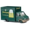 Model Iveco Daily, skala 1:87, BUSCH. Zielony zółty Sternquell, detale.