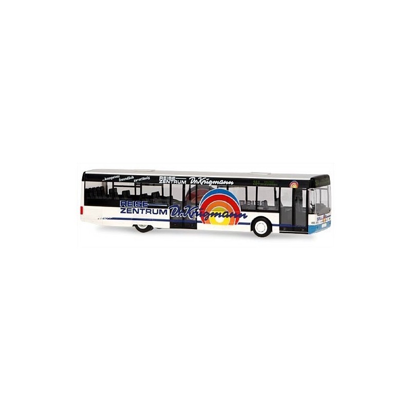 Model NEOPLAN Centroliner Dr. Krugmann, 1:87, biało-czarny z logo.