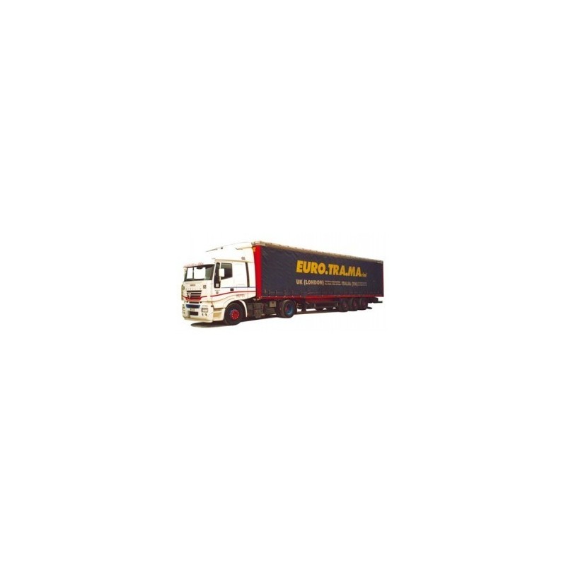 Iveco Stralis, skala 1:87, AWM. Ciężarówka z naczepą EURO.TRA.MA.