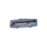 Mercedes-Benz Travego "Heidis Reisen" Österreich, skala 1/87, Rietze. Niebieski autobus z żółtym logo.