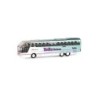 Model NEOPLAN Starliner, skala 1:87, Tabu-Reisen. Zielono-biały, 3-osiowy autobus.