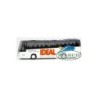 Model redukcyjny autobusu Volvo B12-600 Ideal Reisen, skala 1:87. Biały korpus, czarne okna, logo Ideal Reisen.