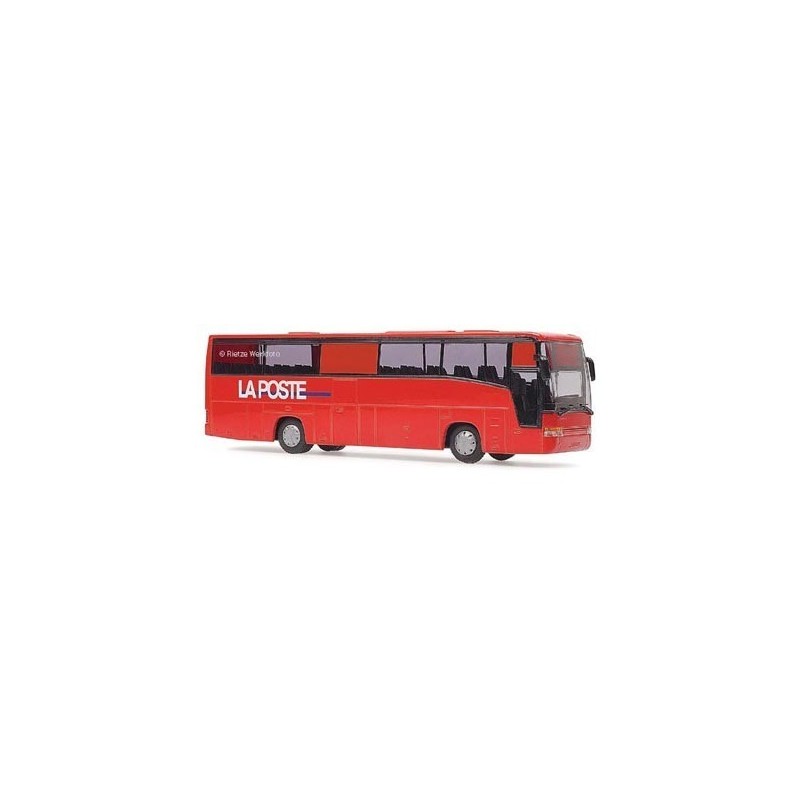 Model VAN HOOL T9 La Poste, skala 1:87, czerwony, z detalami.
