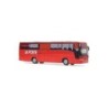 Model VAN HOOL T9 La Poste, skala 1:87, czerwony, z detalami.