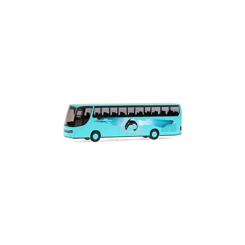 Model redukcyjny autobusu SETRA S 315 HDH Fische, skala 1/87, z unikalnym malowaniem.