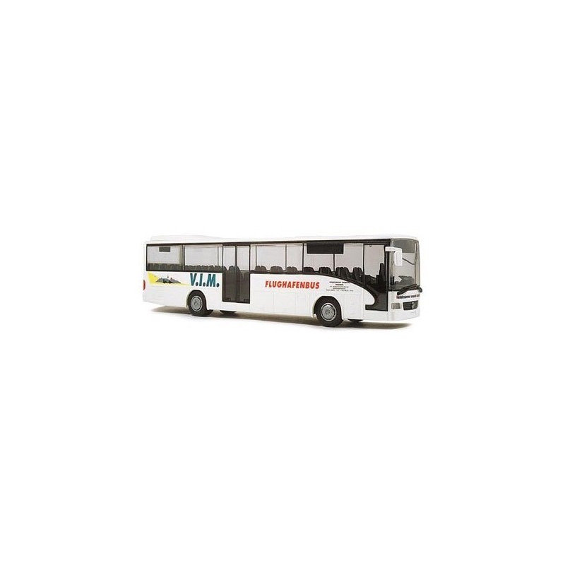 Mercedes Integro V.I.M. Flughafenbus, Maitenbeth, skala 1:87, biały z czerwonym i zielonym malowaniem.