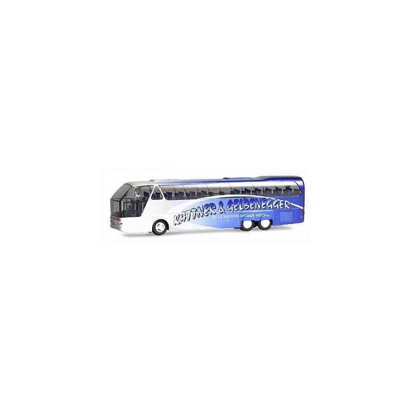 NEOPLAN Starliner 3-Achsig Shdl Gelbenecker-Kattner, skala 1:87. Autobus w malowaniu Gelbenecker-Kattner.