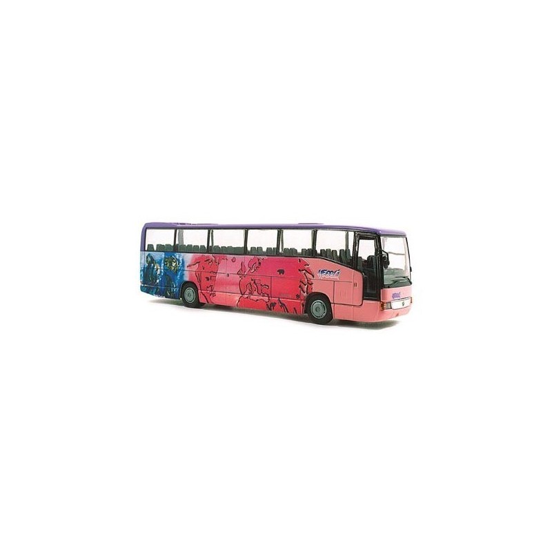 Mercedes O 404 RHD Heggli, 1/87, różowo-niebieski, liczne detale.
