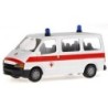 Model redukcyjny FORD Transit, skala 1:87, Croce Rossa Italiana, czerwono-biały, detale medyczne.