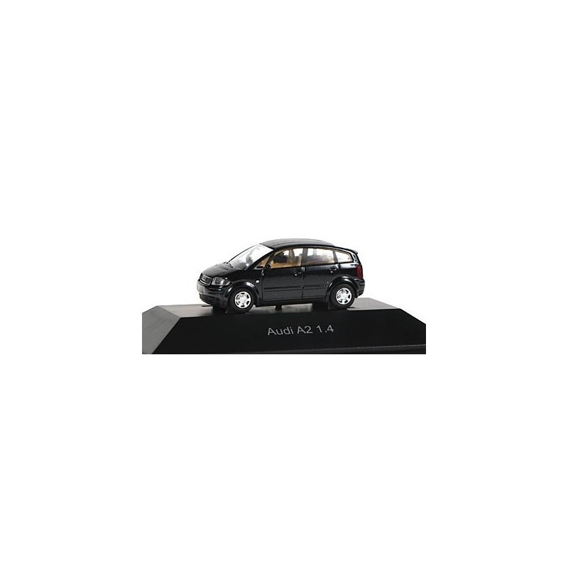 Model redukcyjny Audi A2, skala 1:87, czarny.