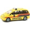 Model redukcyjny VW Sharan, skala 1:87, RIETZE. Żółty samochód ratunkowy AKUTBIL.