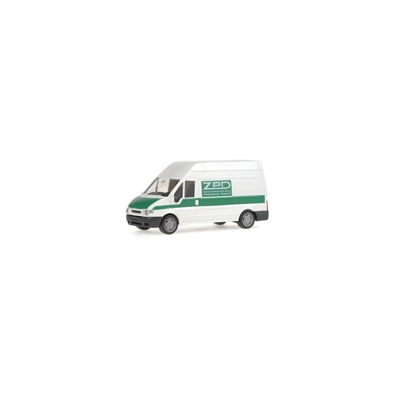 Model FORD Transit ZPD, 1/87, zielone malowanie, logo Zentrale Polizeitechnische Dienste.