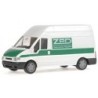 Model FORD Transit ZPD, 1/87, zielone malowanie, logo Zentrale Polizeitechnische Dienste.