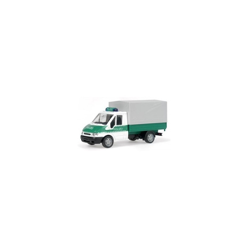 Model redukcyjny Ford Transit, skala 1:87, Rietze. Malowanie Bundespolizei, szczegółowe detale.