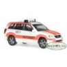 Suzuki Grand Vitara "BRK Notarzt", skala 1:87, Herpa. Biała i pomarańczowa karetka, napis "Notarzt".
