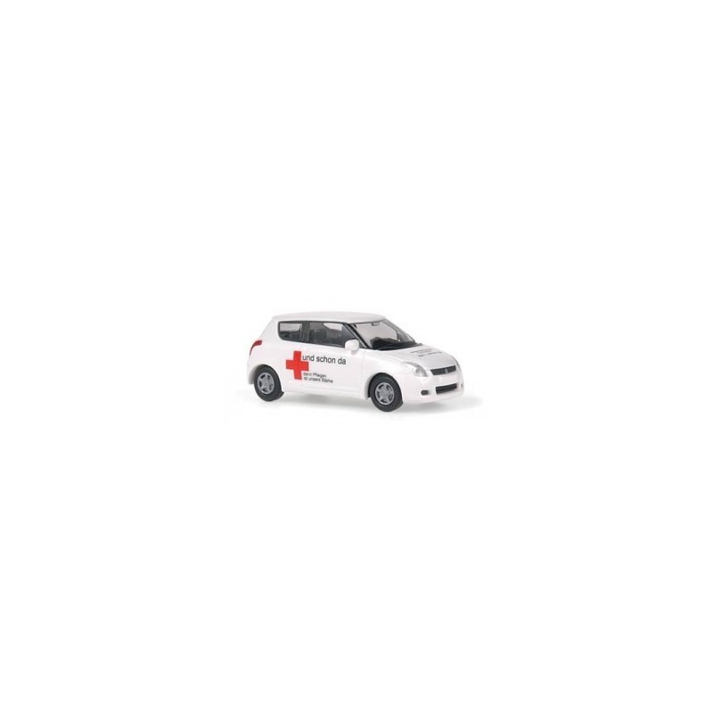 Suzuki Swift DRK KV Esslingen, 1:87, biały, czerwony krzyż.