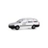 Model redukcyjny FORD Escort Security SNCB, skala 1:87, biały z czarnymi akcentami, napis SECURITY.